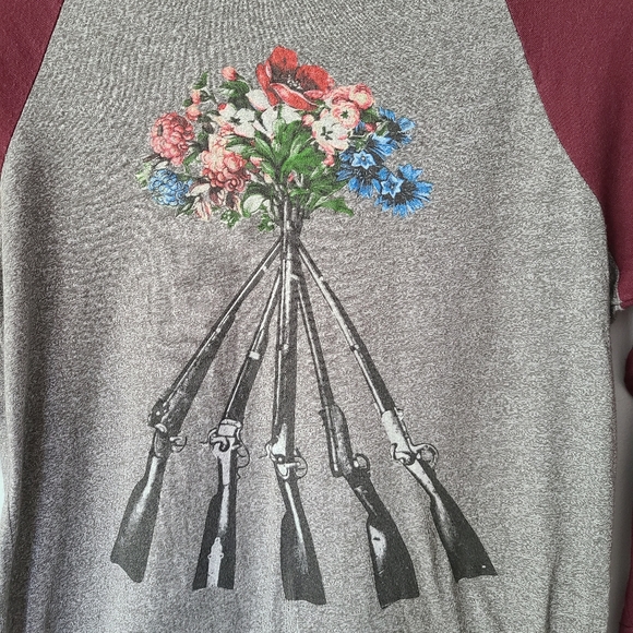 OBEY SHOTGUN FLORAL BASEBALL TEE - Picture 2 of 4